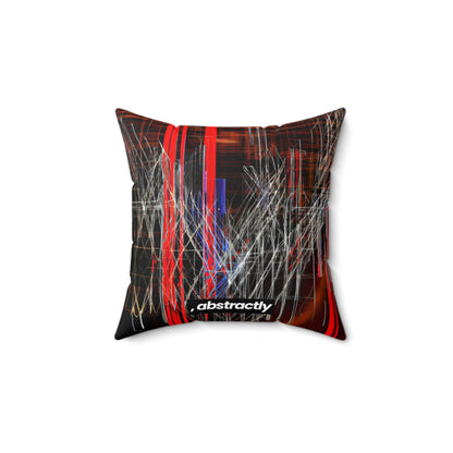 Walter Kleinberg - Strong Force, Abstractly - Faux Suede Throw Pillow