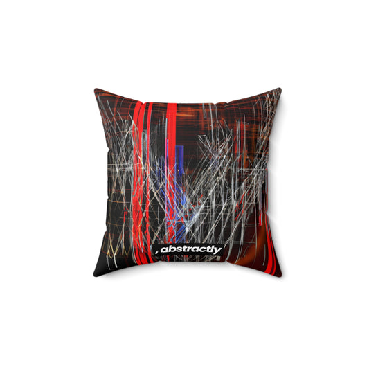 Walter Kleinberg - Strong Force, Abstractly - Faux Suede Throw Pillow