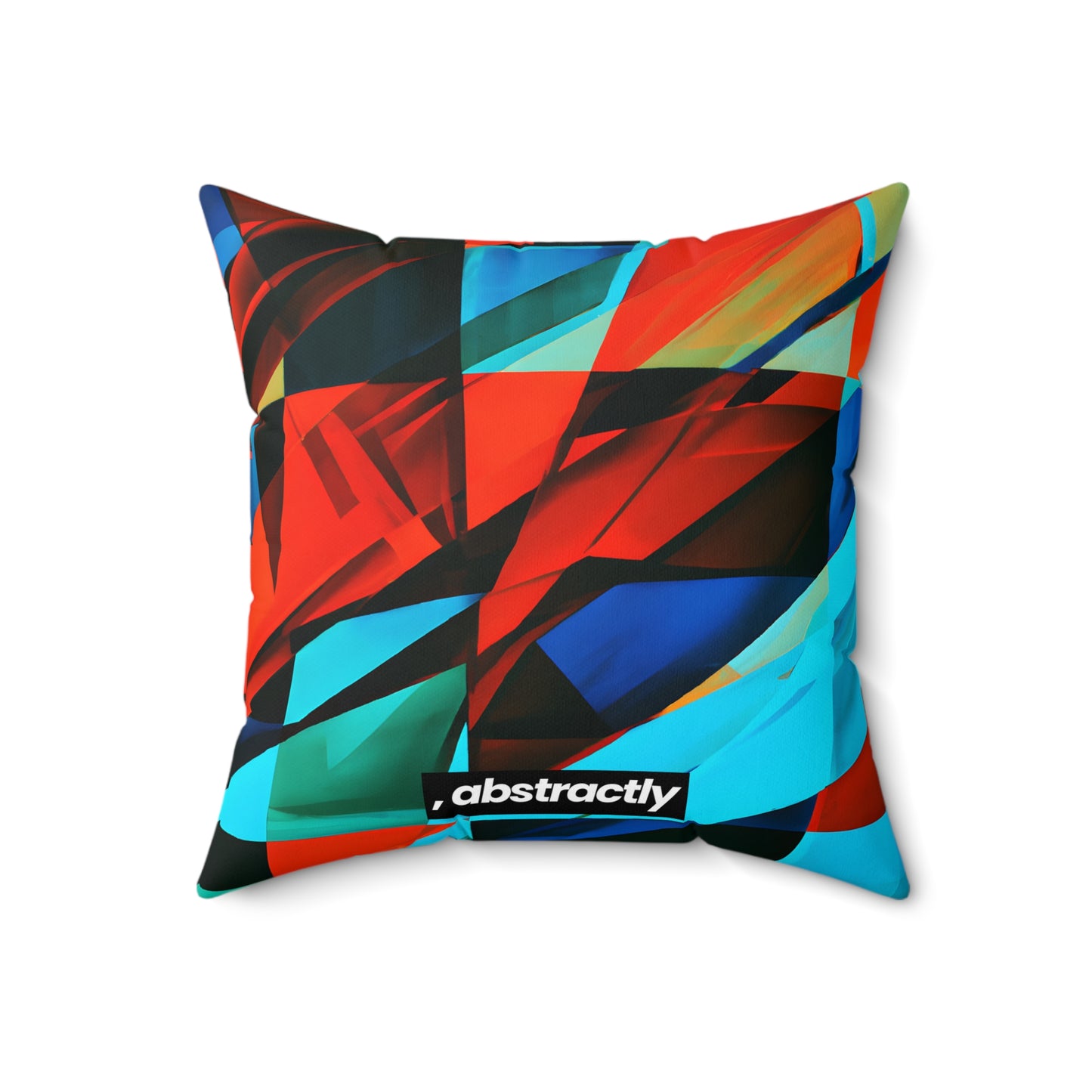 Helen Brandt - Electric Force, Abstractly - Faux Suede Throw Pillow