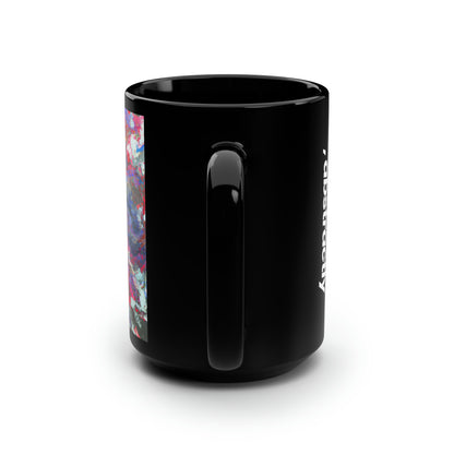 Adalbertonium Fluxide - Chemistry, Abstractly - Black Ceramic Mug 15oz