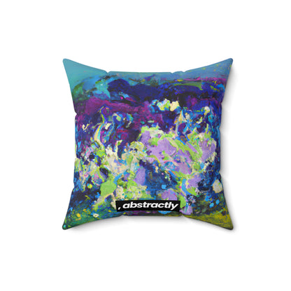 Luminarite Crystalium - Chemistry, Abstractly - Faux Suede Throw Pillow