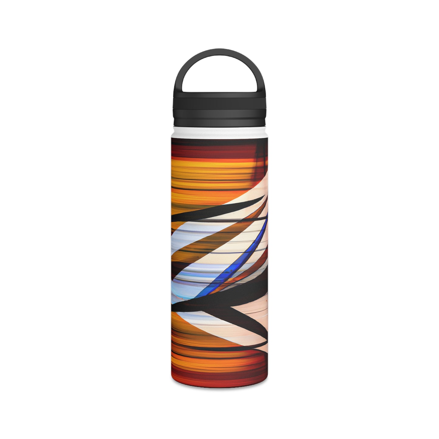 Valerie Schwartz - Magnetic Force, Abstractly - Stainless Steel Water Bottle