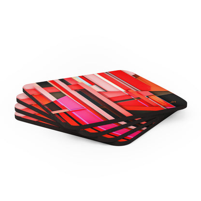 Joseph Whitlock - Weak Force, Abstractly - Corkwood Coaster Set of 4