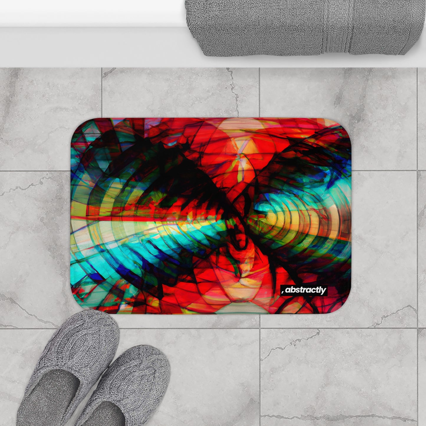 Yulia Sparks - Electromagnetic Force, Abstractly - Bath Mat