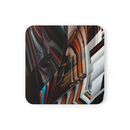 Selena Kastner - Gravity Force, Abstractly - Corkwood Coaster Set of 4