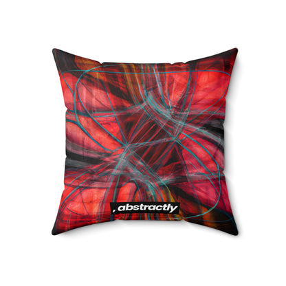 Lois Strauss - Electromagnetic Force, Abstractly - Faux Suede Throw Pillow