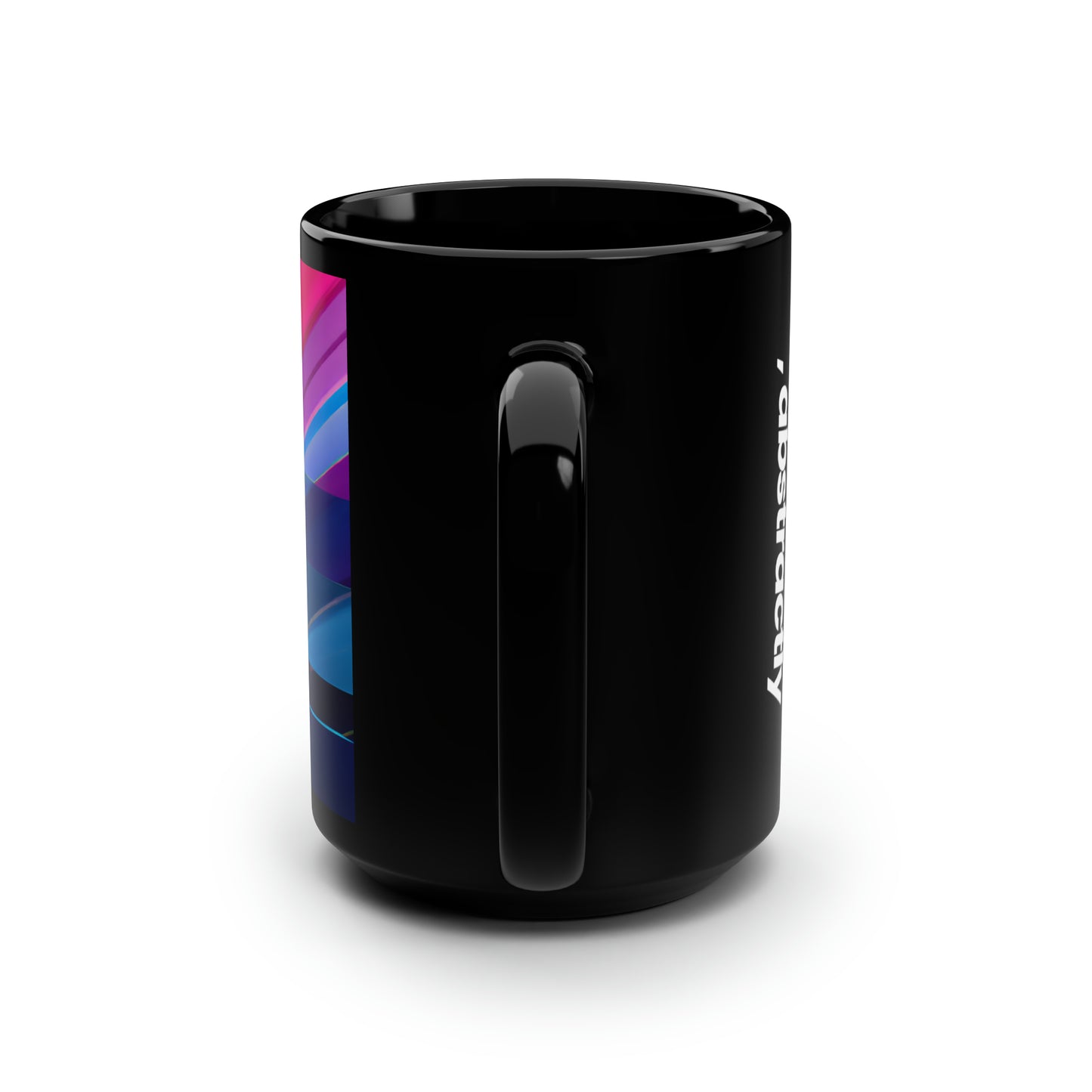 Helen Kaplan - Air Resistance Force, Abstractly - Black Ceramic Mug 15oz