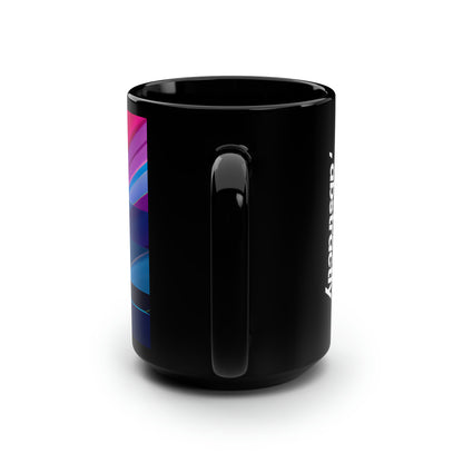 Helen Kaplan - Air Resistance Force, Abstractly - Black Ceramic Mug 15oz