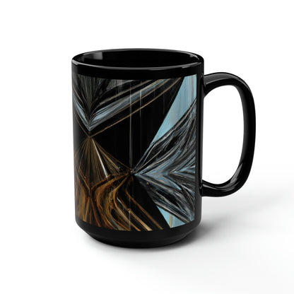 Penelope O'Sullivan - Spring Force, Abstractly - Black Ceramic Mug 15oz