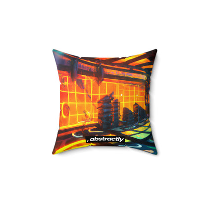 Summit Solutions - Cash Flow, Abstractly - Faux Suede Throw Pillow