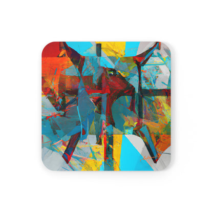 Roy Rosenberg - Strong Force, Abstractly - Corkwood Coaster Set of 4