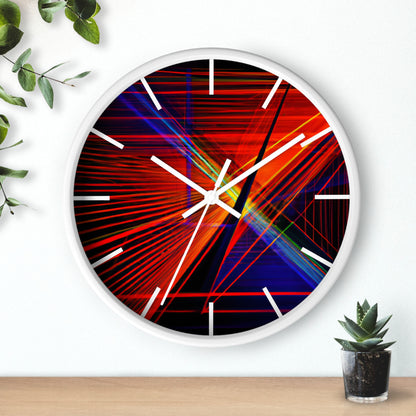 Evelyn Abernathy - Magnetic Force, Abstractly - Wall Clock