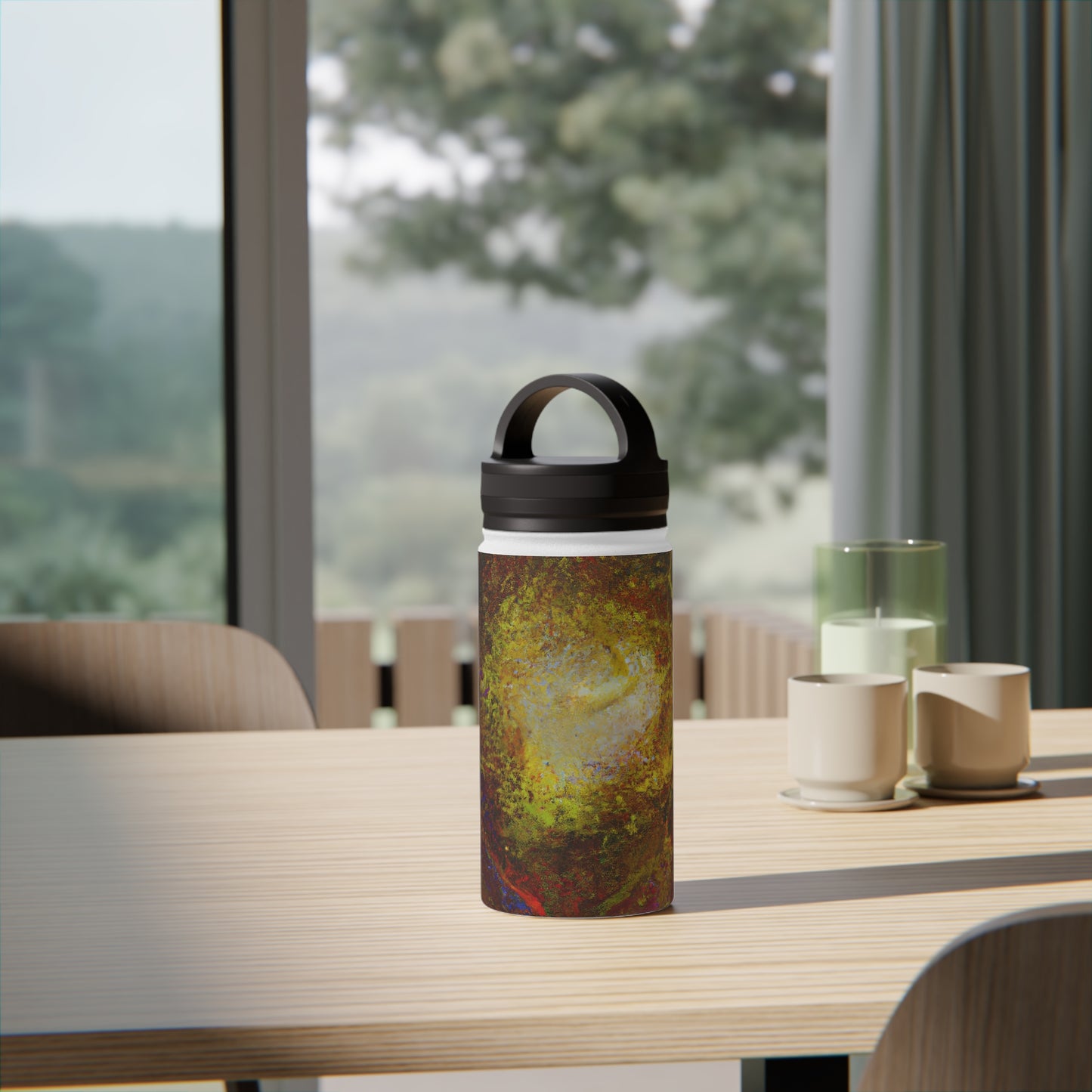 Halsteadium Hexane - Chemistry, Abstractly - Stainless Steel Water Bottle