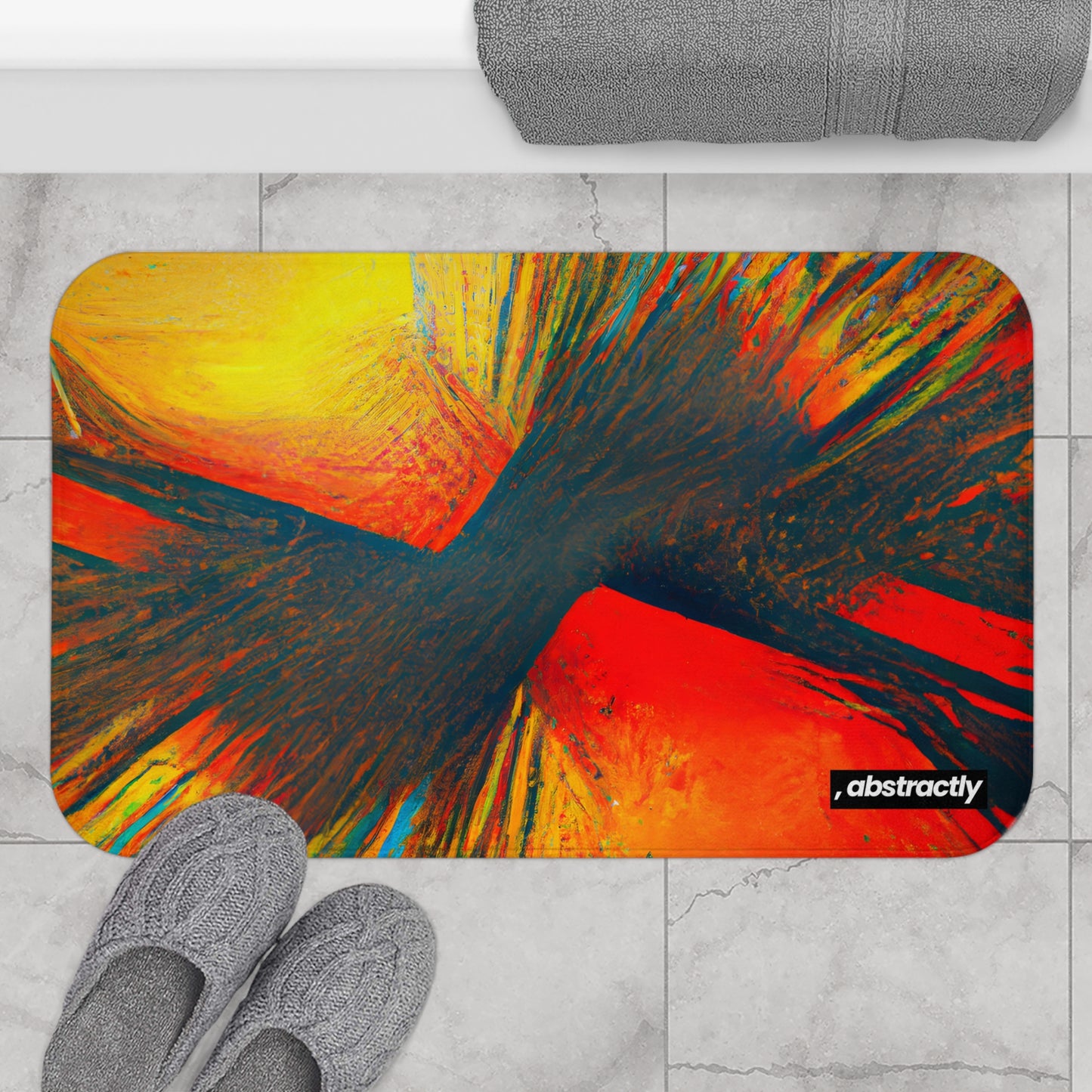 Frances Richter - Gravity Force, Abstractly - Bath Mat