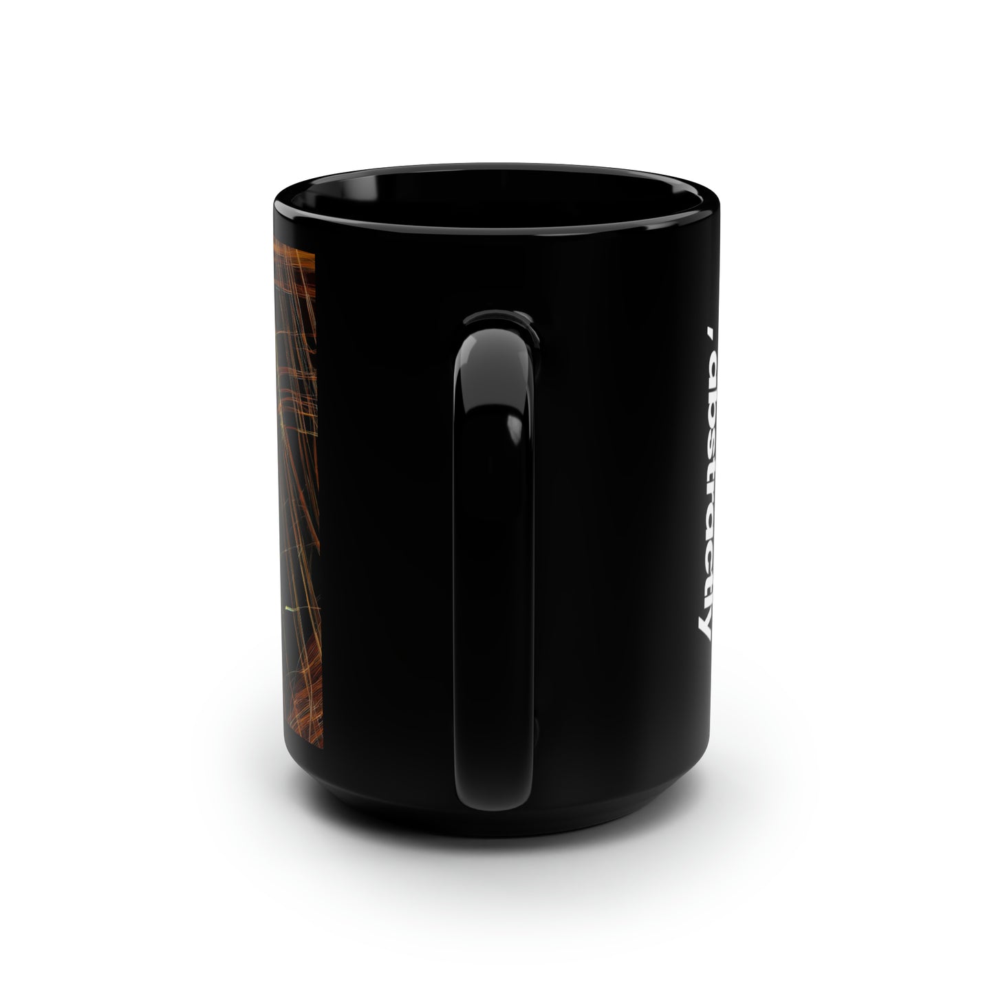 Aaron Henderson - Spring Force, Abstractly - Black Ceramic Mug 15oz