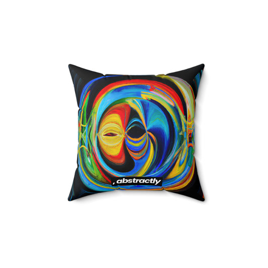 Clarence Strickland - Electric Force, Abstractly - Faux Suede Throw Pillow