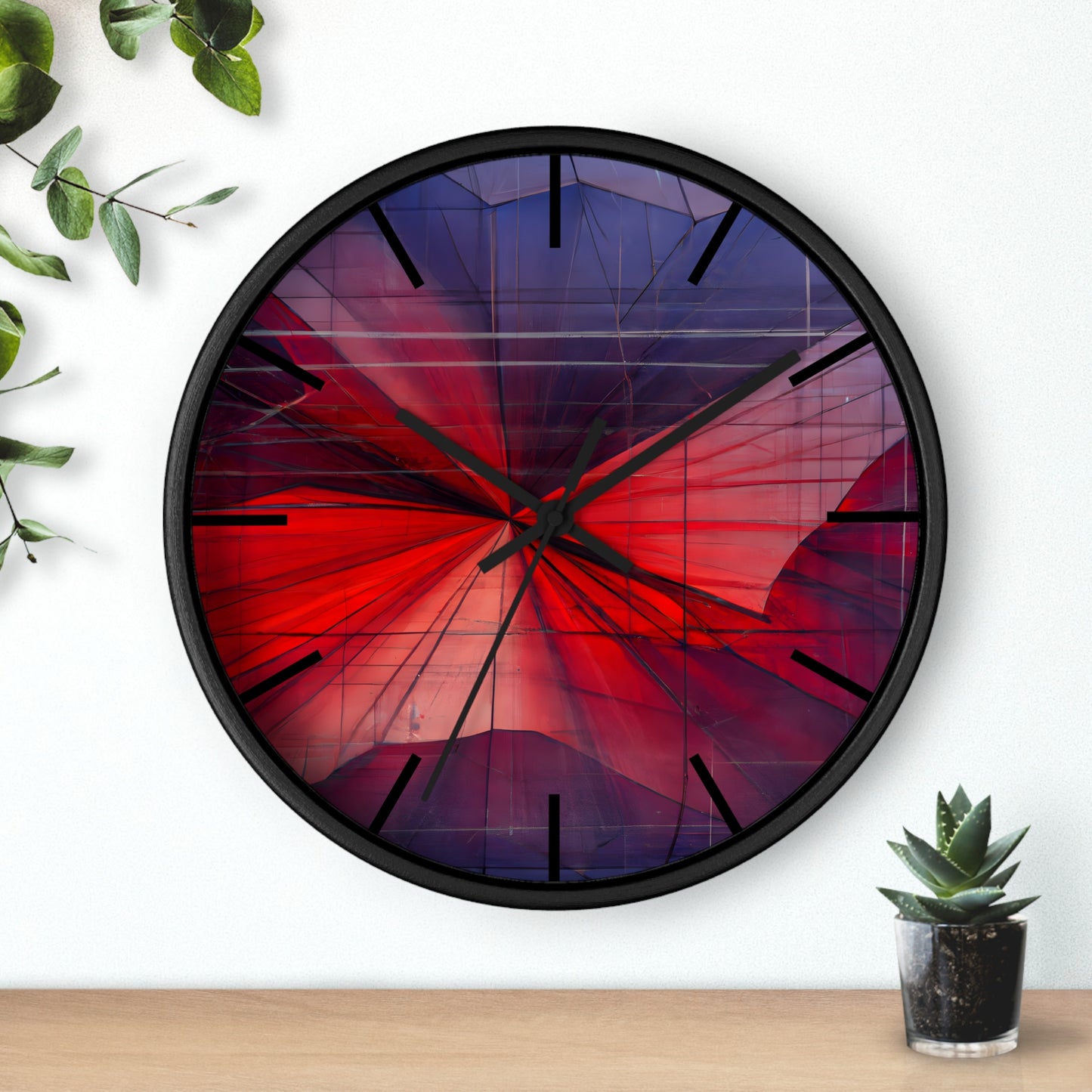 Margaret Haysley - Magnetic Force, Abstractly - Wall Clock