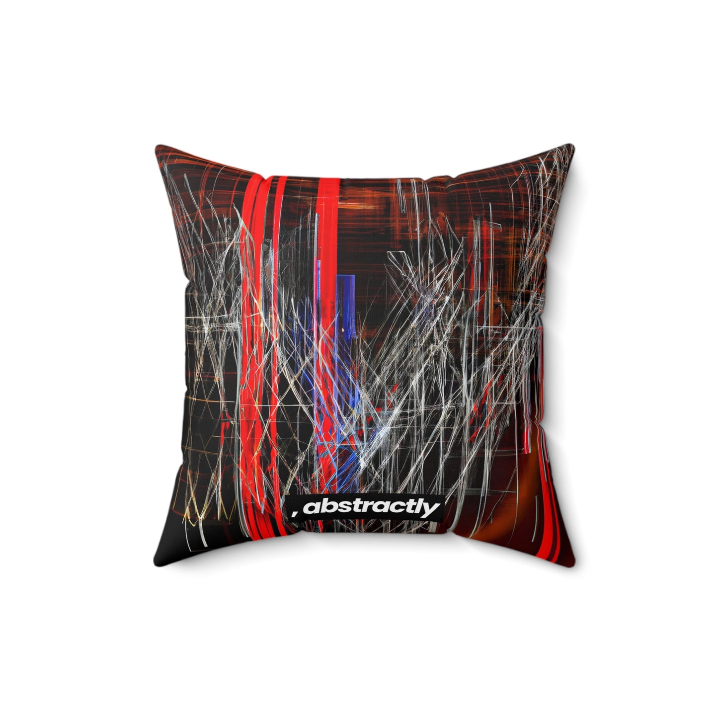 Walter Kleinberg - Strong Force, Abstractly - Faux Suede Throw Pillow