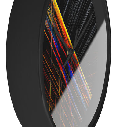 Marion Huxley - Electric Force, Abstractly - Wall Clock