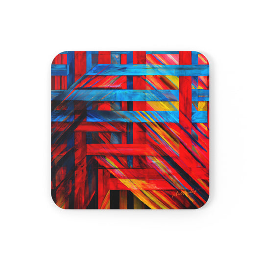 Maria Steinberg - Gravity Force, Abstractly - Corkwood Coaster Set of 4