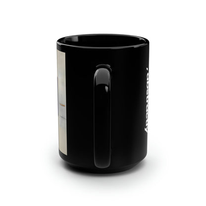 Emma Faraday - Applied Force, Abstractly - Black Ceramic Mug 15oz