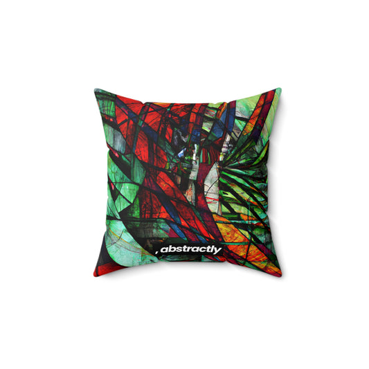 Nora Blythe - Gravity Force, Abstractly - Faux Suede Throw Pillow