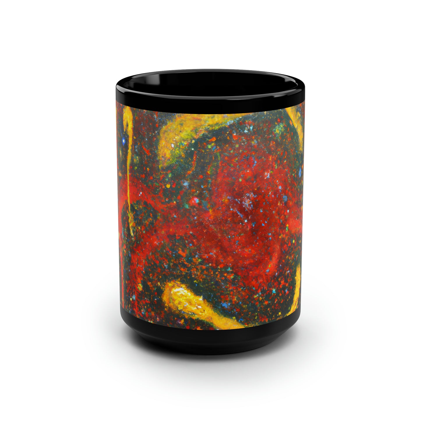 Aeronite Alloy - Chemistry, Abstractly - Black Ceramic Mug 15oz