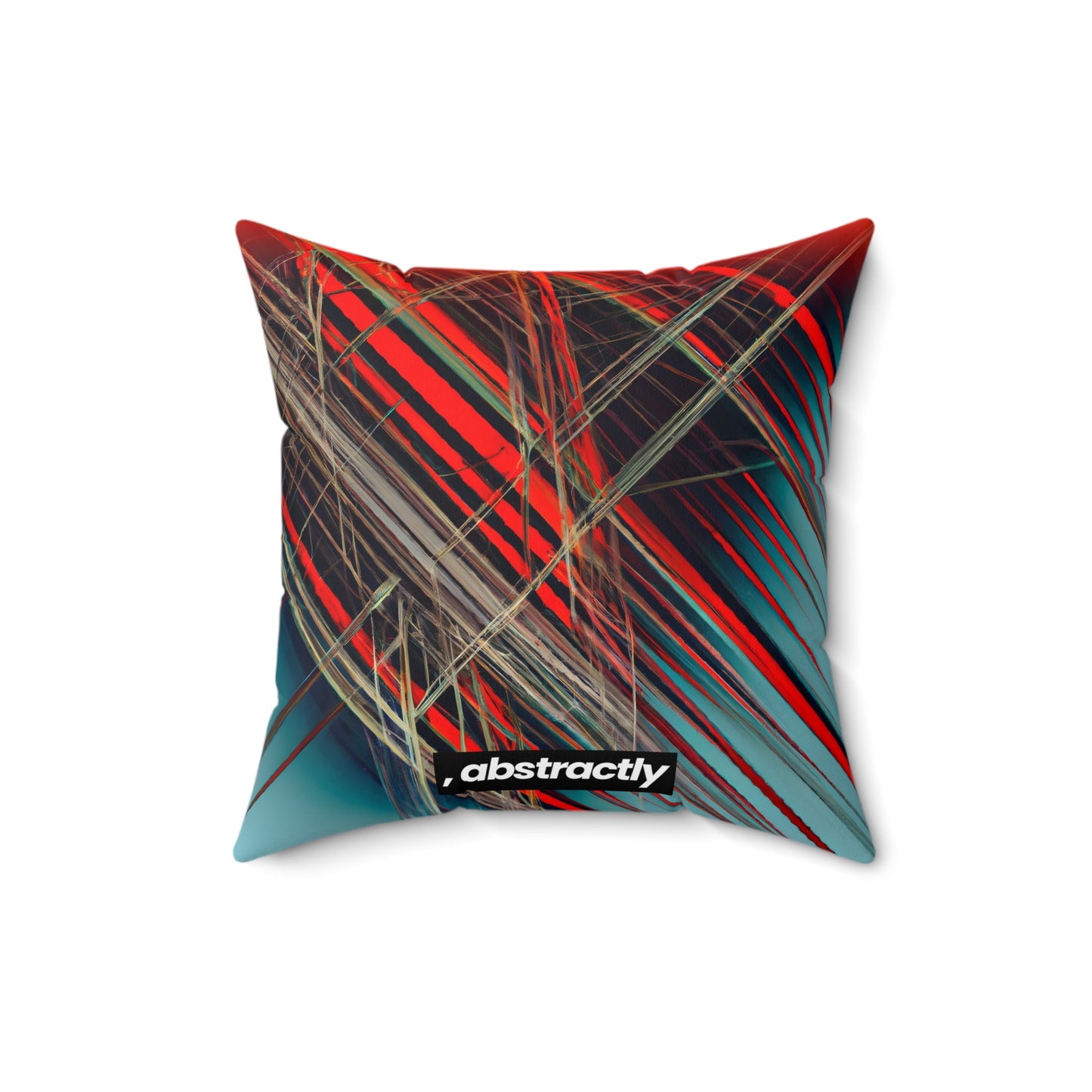 Vivian Bernstein - Air Resistance Force, Abstractly - Faux Suede Throw Pillow