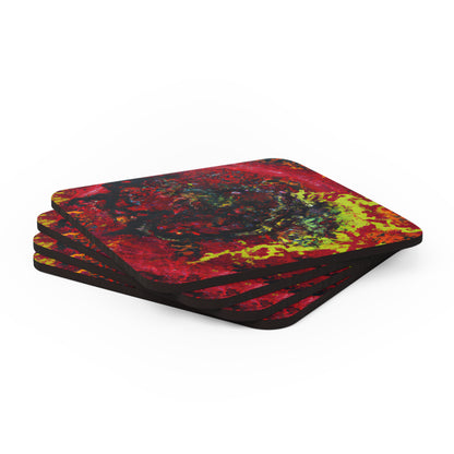 Kostromin Fusionite - Chemistry, Abstractly - Corkwood Coaster Set of 4