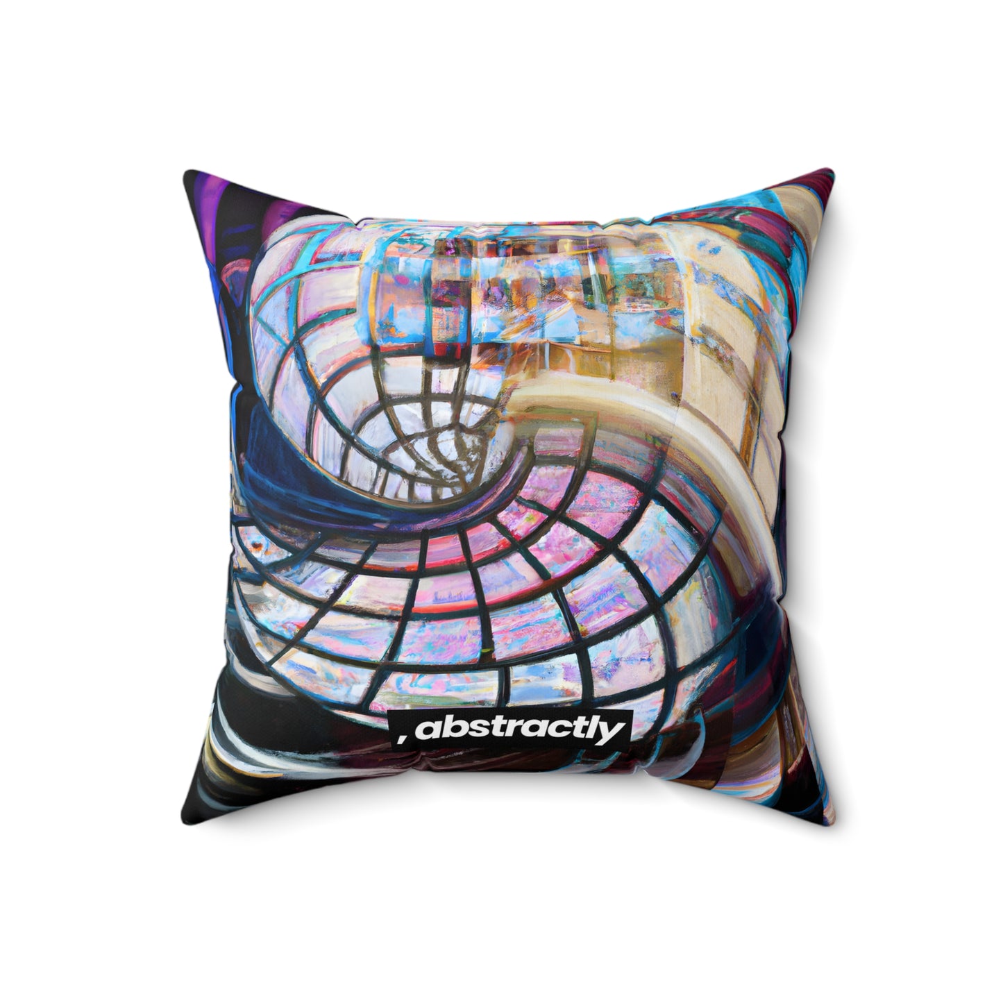 Margaret Haversham - Gravity Force, Abstractly - Faux Suede Throw Pillow