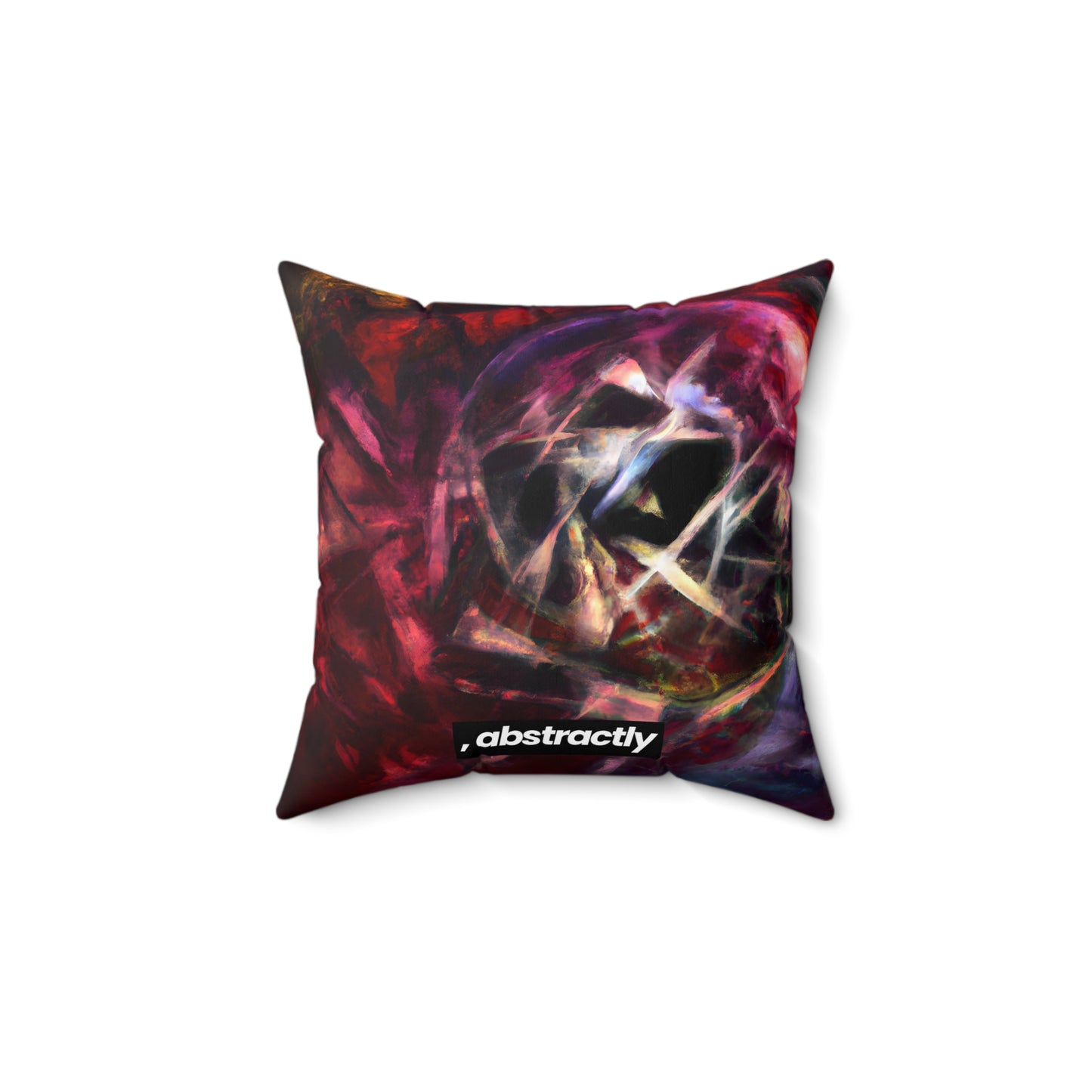 Garrett Farnsworth - Electromagnetic Force, Abstractly - Faux Suede Throw Pillow