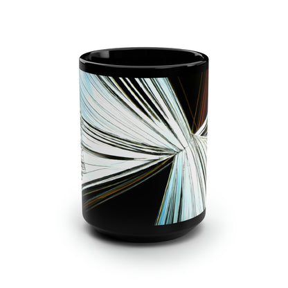 Stanley Holtzman - Strong Force, Abstractly - Black Ceramic Mug 15oz