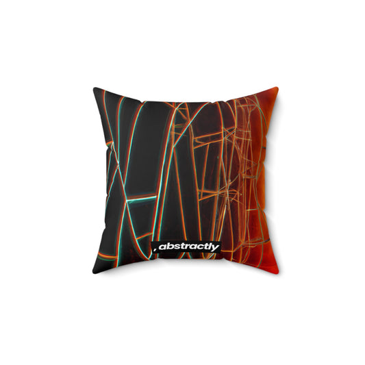 Alec Richardson - Tension Force, Abstractly - Faux Suede Throw Pillow