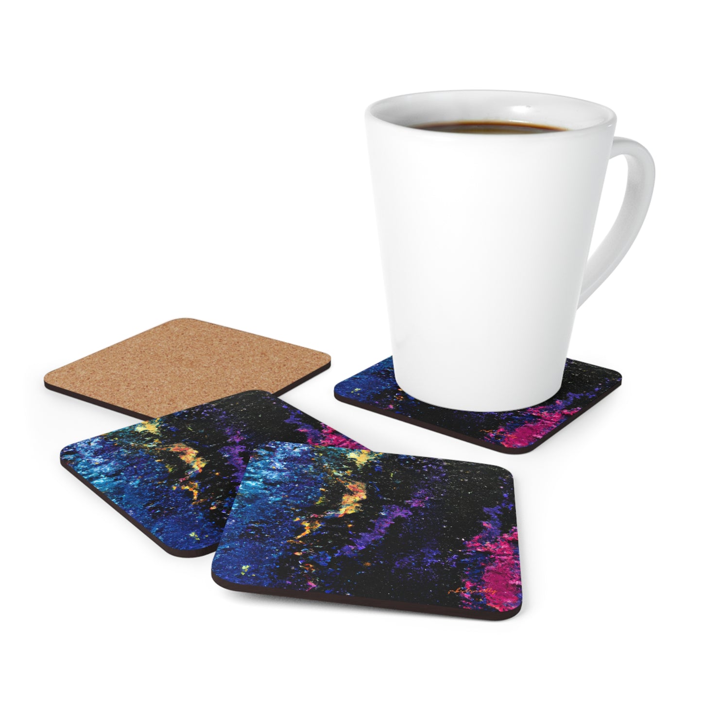 Augustine Oxide - Chemistry, Abstractly - Corkwood Coaster Set of 4