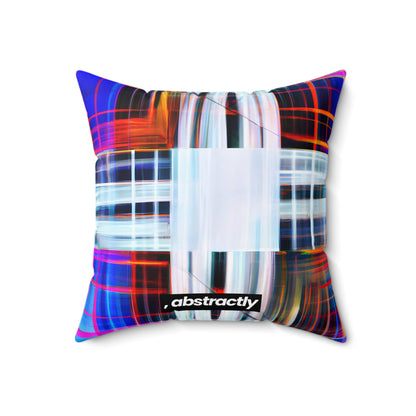 Leroy McGill - Air Resistance Force, Abstractly - Faux Suede Throw Pillow