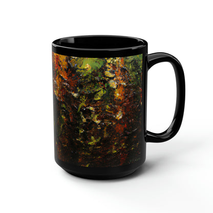 Plutonian Starstone - Chemistry, Abstractly - Black Ceramic Mug 15oz