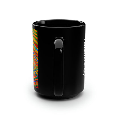 Gerald Michelson - Electric Force, Abstractly - Black Ceramic Mug 15oz