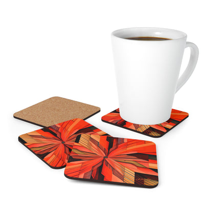 Maxine Lennox - Spring Force, Abstractly - Corkwood Coaster Set of 4