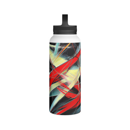 Joan Beaumont - Electromagnetic Force, Abstractly - Stainless Steel Water Bottle