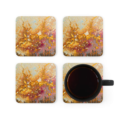 Spectral Bismuth Oxide - Chemistry, Abstractly - Corkwood Coaster Set of 4