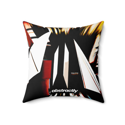 Adrienne Holtzmann - Applied Force, Abstractly - Faux Suede Throw Pillow