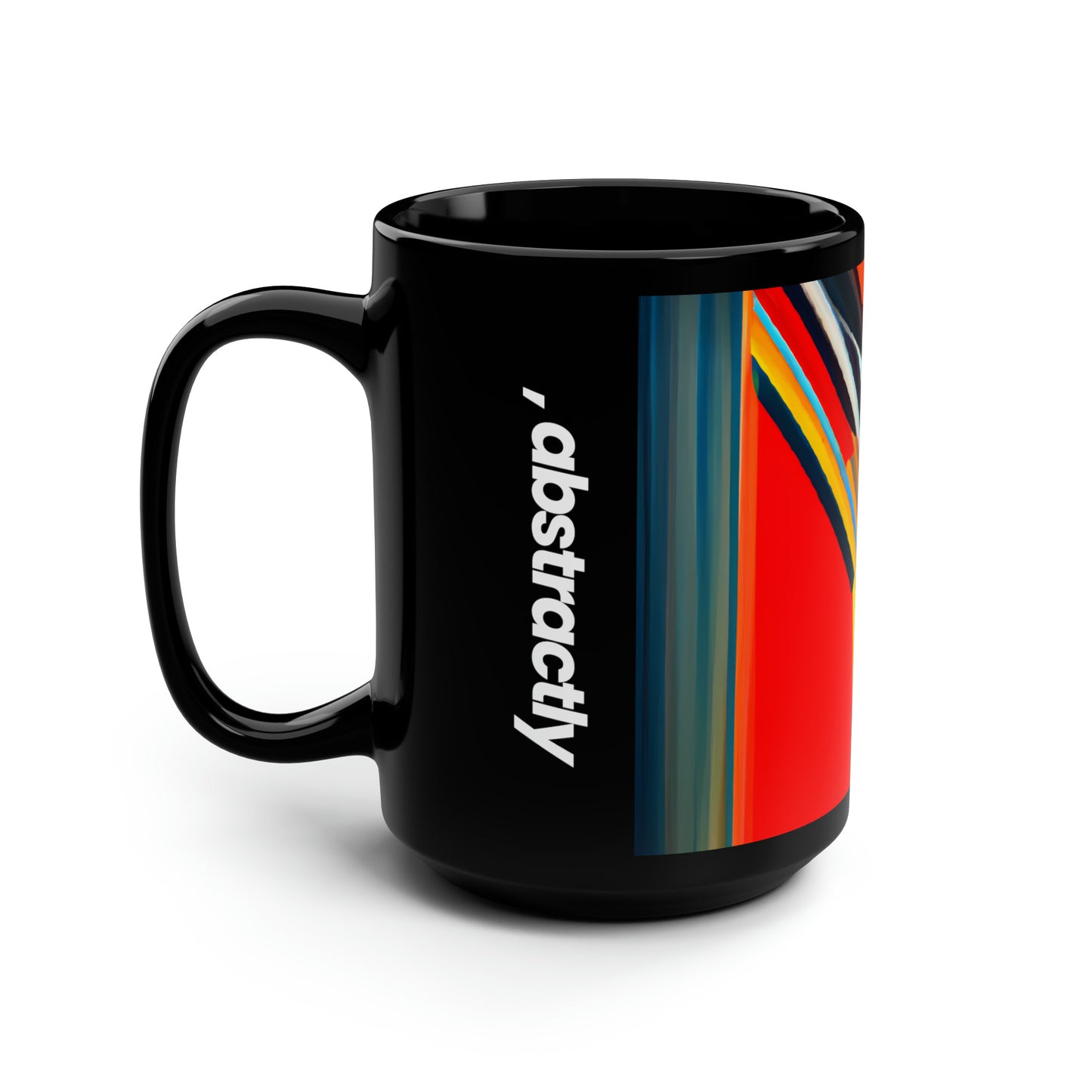 Joshua Fiedler - Air Resistance Force, Abstractly - Black Ceramic Mug 15oz