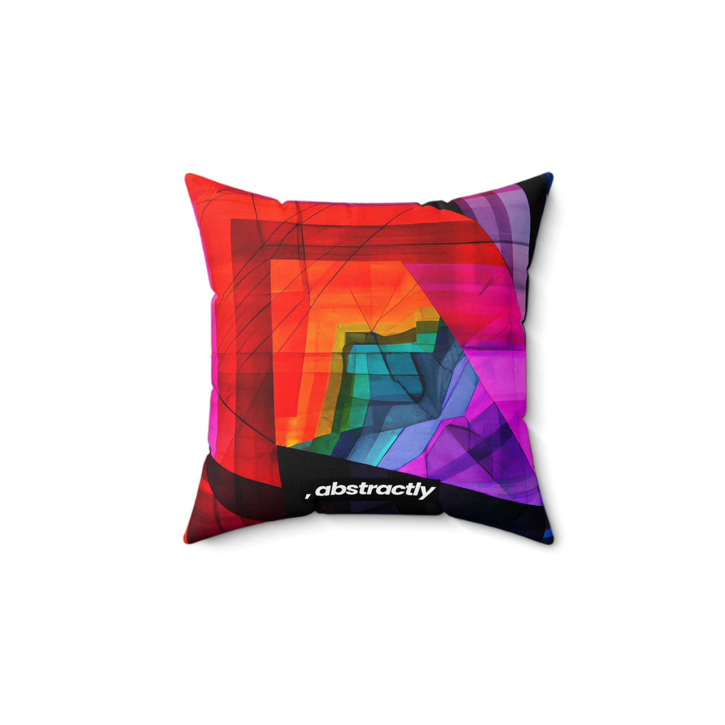 Ivan Petrovich - Tension Force, Abstractly - Faux Suede Throw Pillow