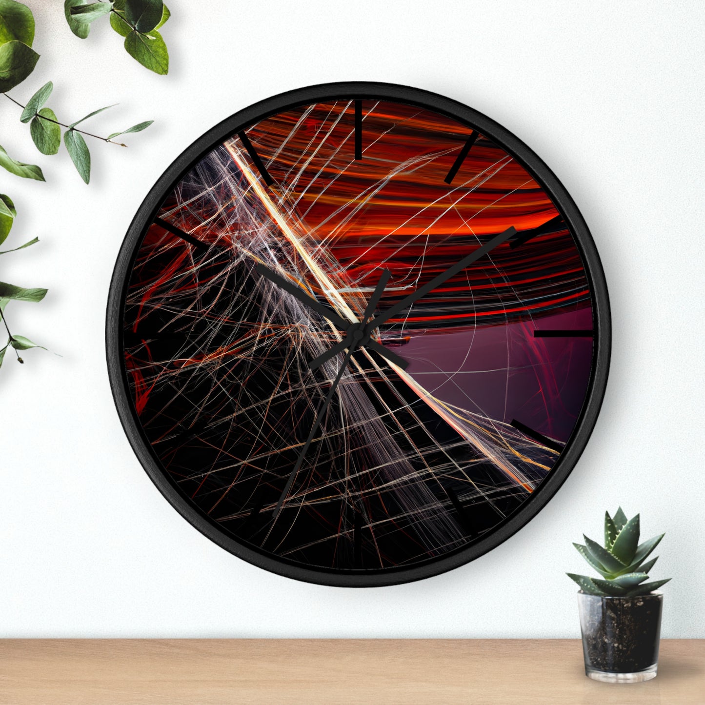 Amelia Sommerfield - Magnetic Force, Abstractly - Wall Clock