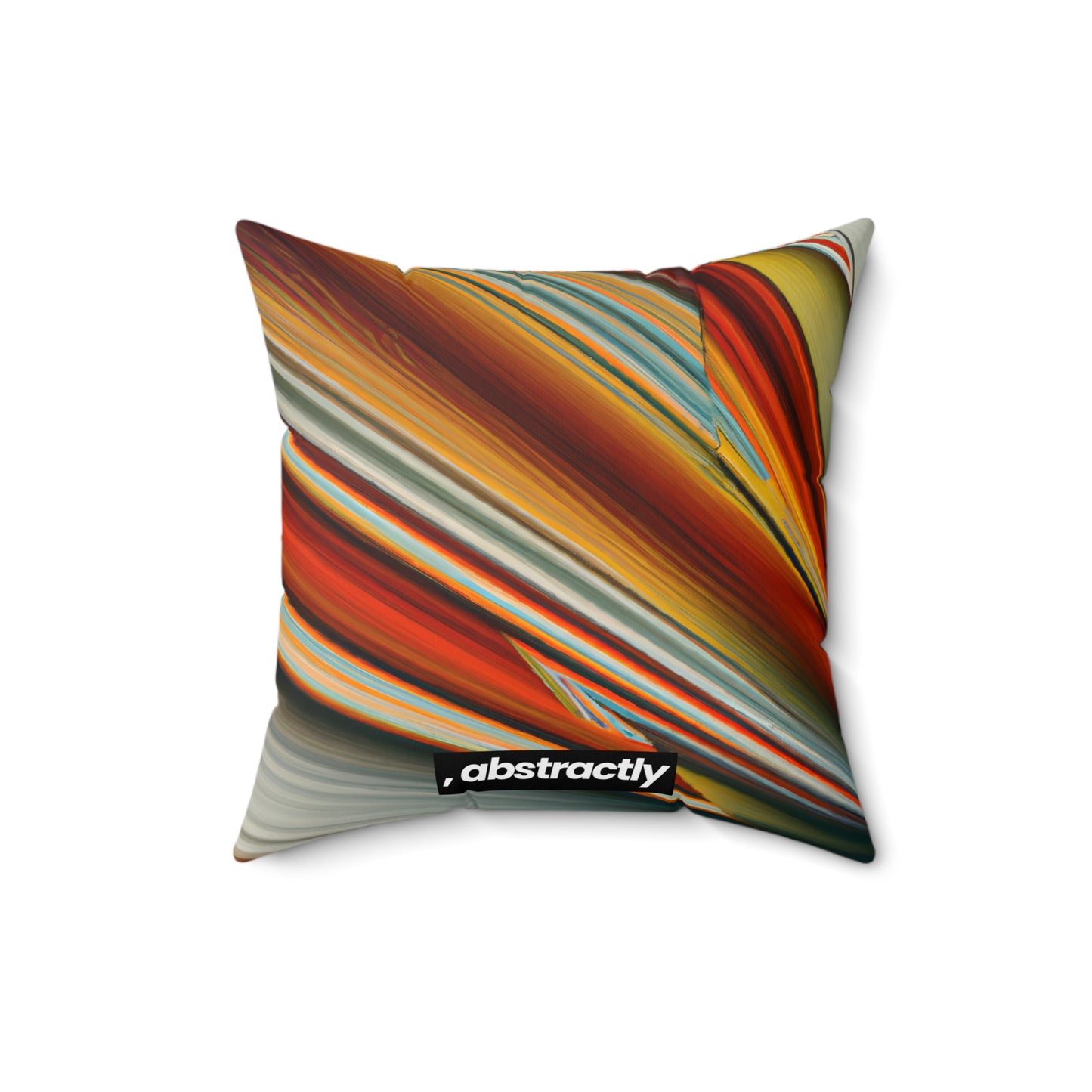 Melvin Strickland - Friction Force, Abstractly - Faux Suede Throw Pillow