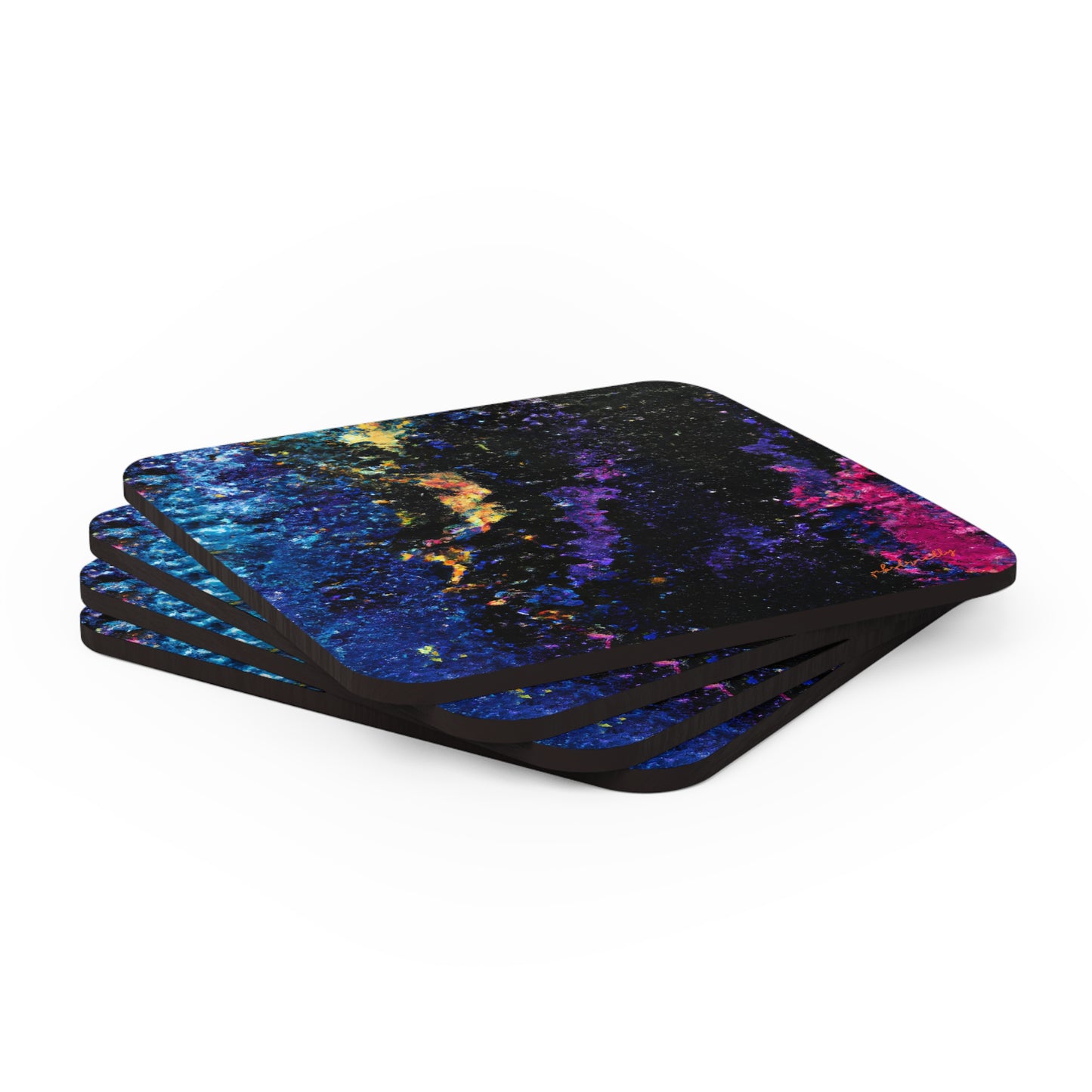 Augustine Oxide - Chemistry, Abstractly - Corkwood Coaster Set of 4