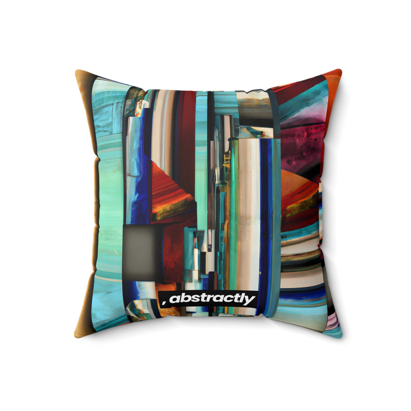 Alexandra Bouchard - Applied Force, Abstractly - Faux Suede Throw Pillow