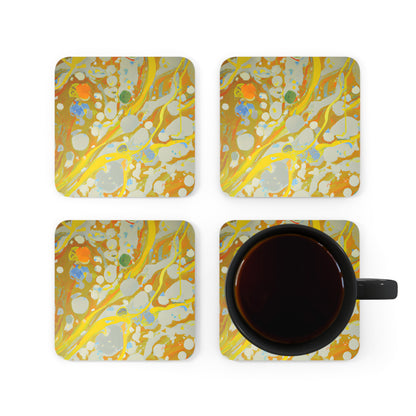 Heliofusionite - Chemistry, Abstractly - Corkwood Coaster Set of 4