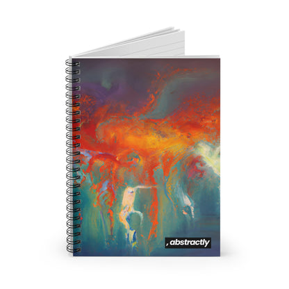 Fluxonite Crystal - Chemistry, Abstractly - Spiral Notebook