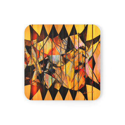 Dorothy Baxter - Magnetic Force, Abstractly - Corkwood Coaster Set of 4